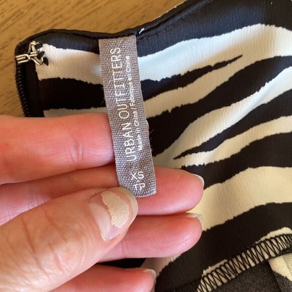 Urban Outfitters Mallory Zebra Mini Slip Dress Size XS - Picture 7 of 12